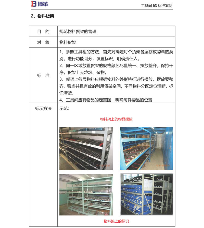 物料货架6S改善