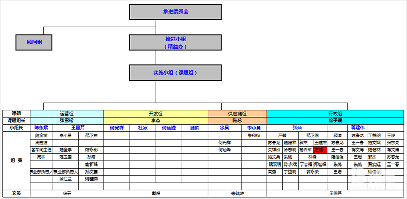 CIP项目组组织架构