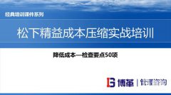 【精美PPT】松下精益成本压缩实战培训课件-32页