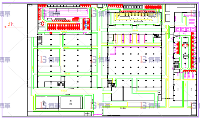 浙江服装工厂6S现场管理与改善 对厂区进行重新规划，定义各个车间工作和半成品放置位置