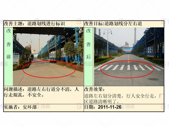 某化工厂生产区5S改善案例 整顿阶段改善案例5