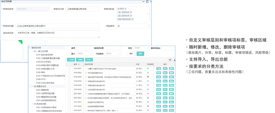 D-LPA（分层审核数字化）审核项